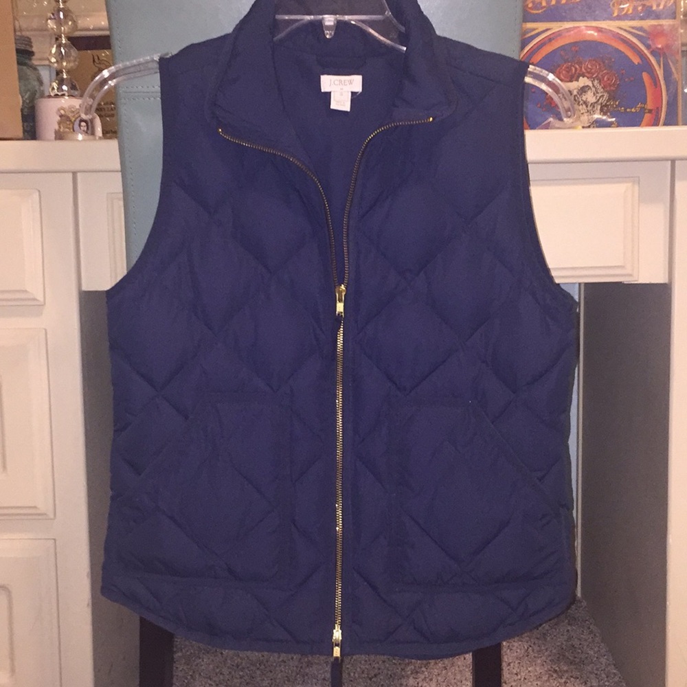 JCrew Women’s Navy Quilted Vest